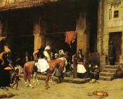 A Street Scene in Cairo - 让·莱昂·杰罗姆